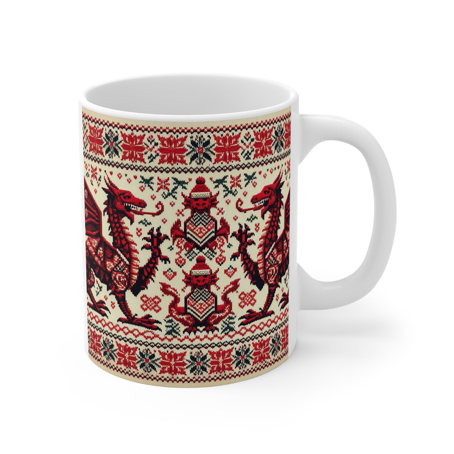 Festive Dragon Mug