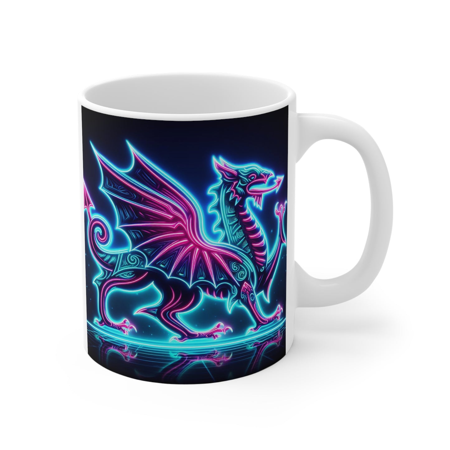 Neon Dragon Mug