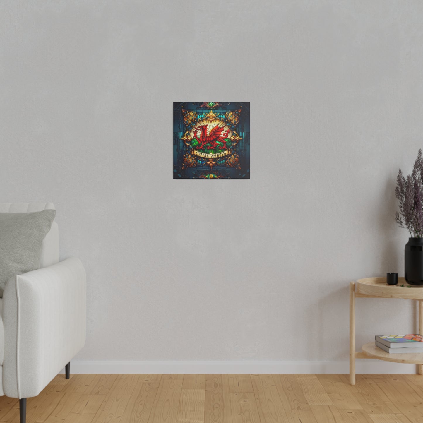 Stained Glass Dragon Canvas