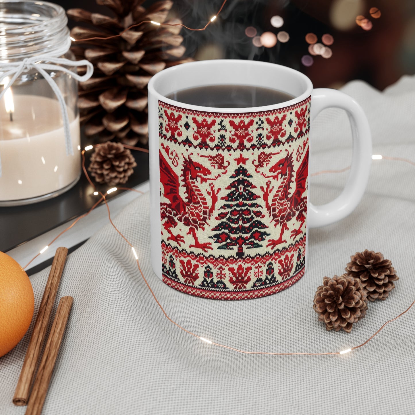 Dragon Christmas Mug