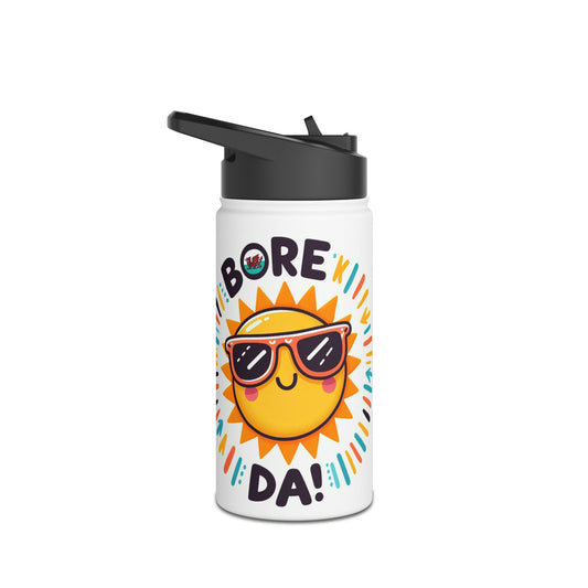 Bore Da! Stainless Steel Water Bottle.