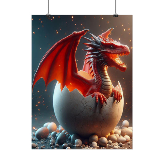 Dragon Hatchling Rolled Poster