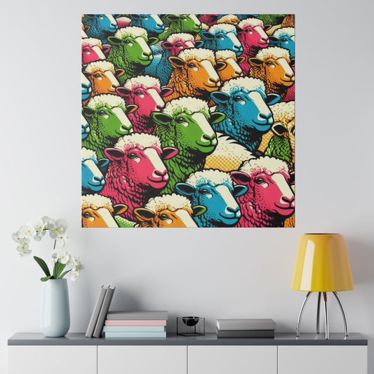 Pop Art Sheep Canvas