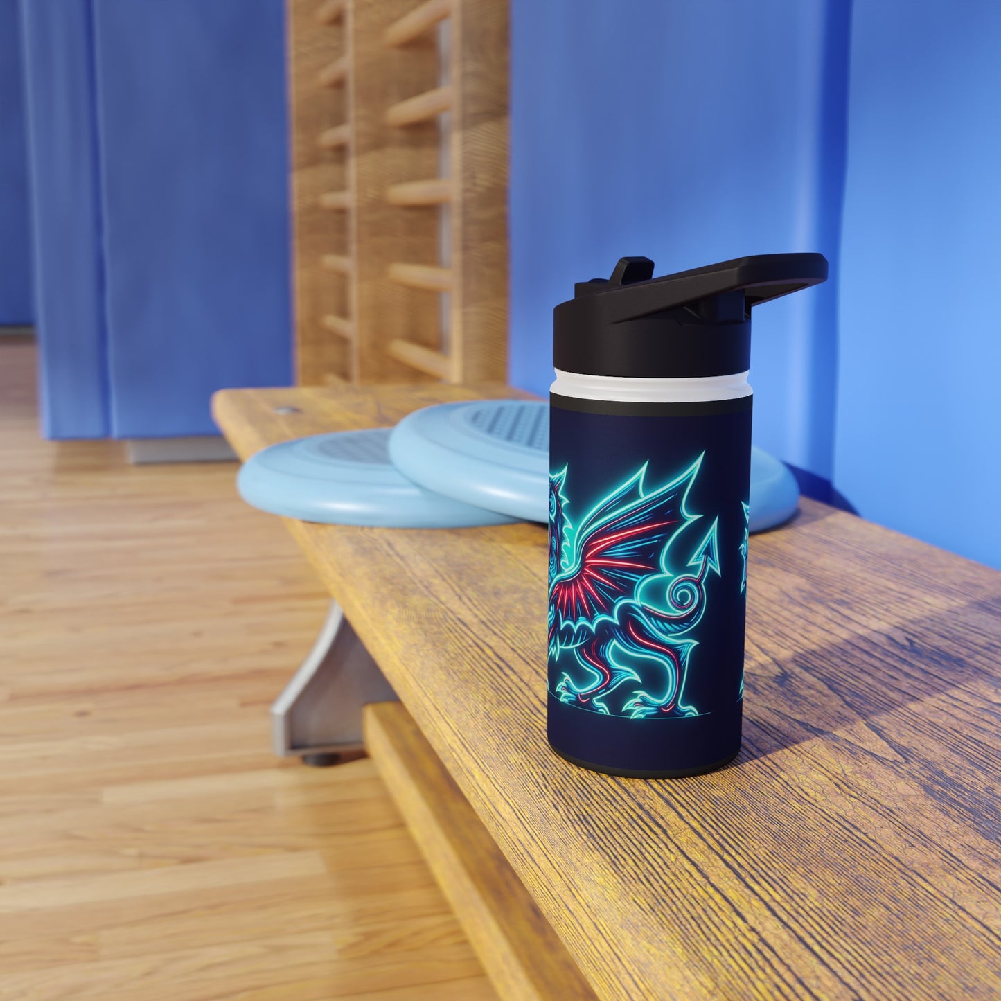 Neon Dragon Stainless Steel Water Bottle