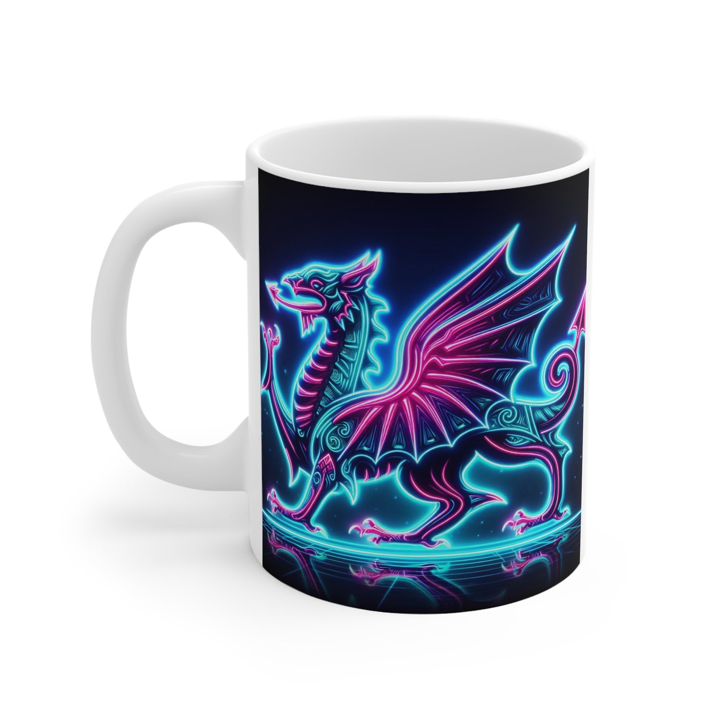 Neon Dragon Mug