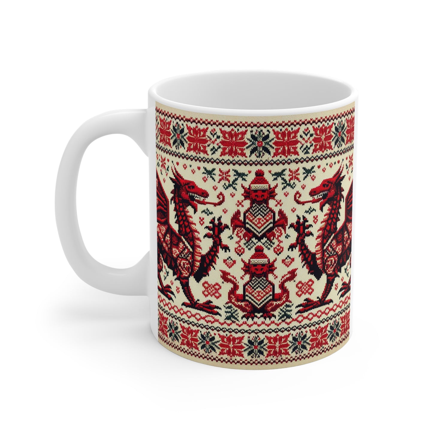 Festive Dragon Mug