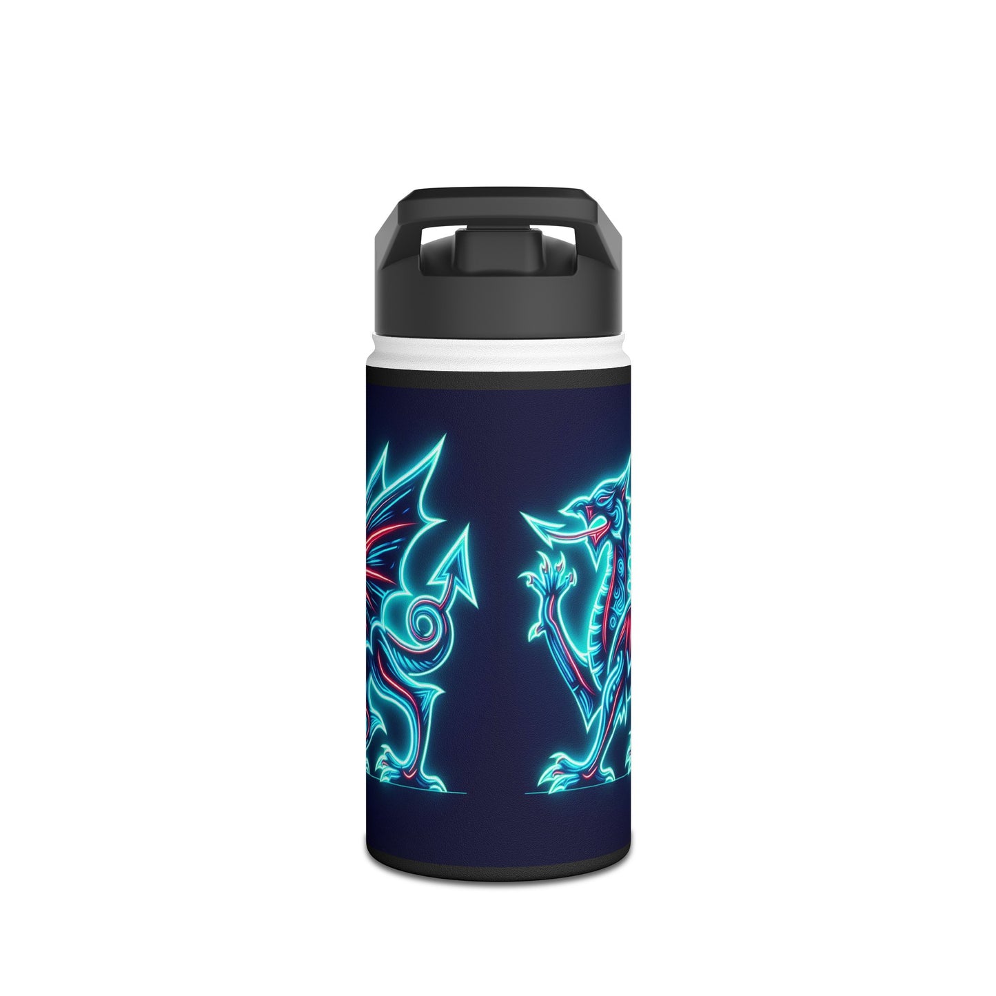 Neon Dragon Stainless Steel Water Bottle