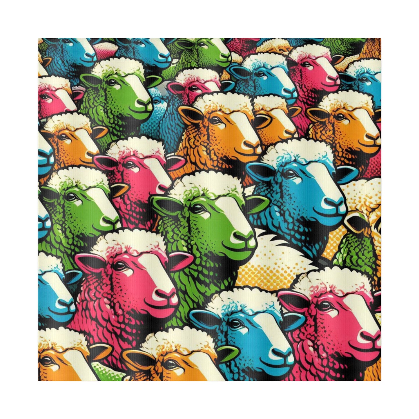 Pop Art Sheep Canvas