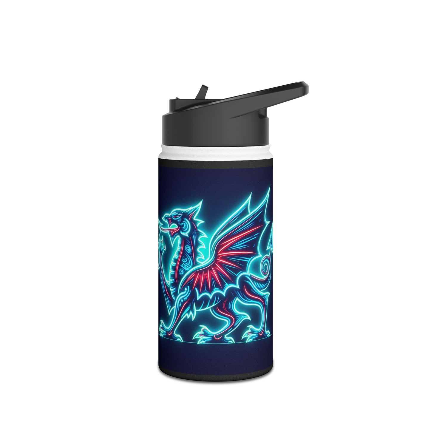 Neon Dragon Stainless Steel Water Bottle