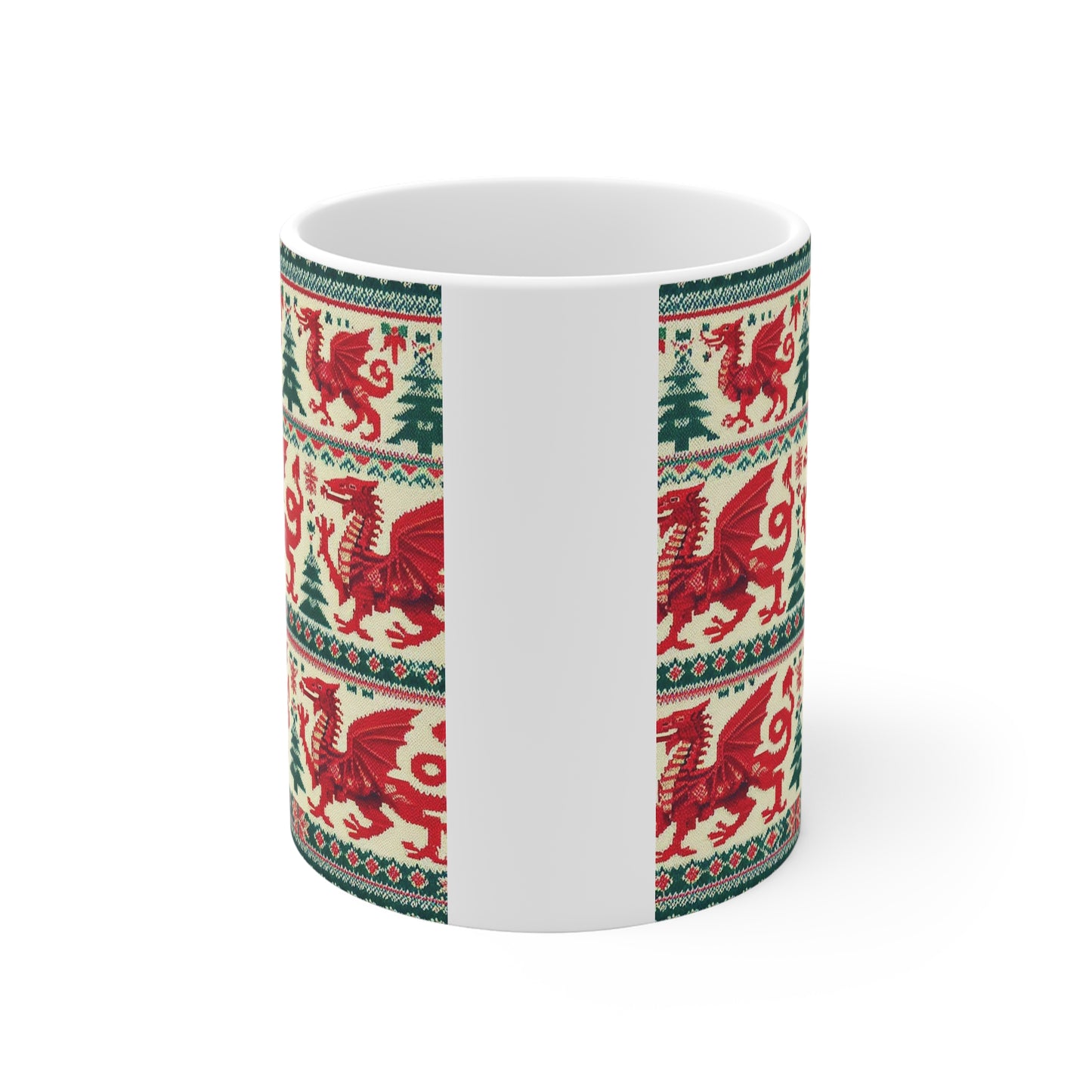 Welsh Dragon Xmas Mug