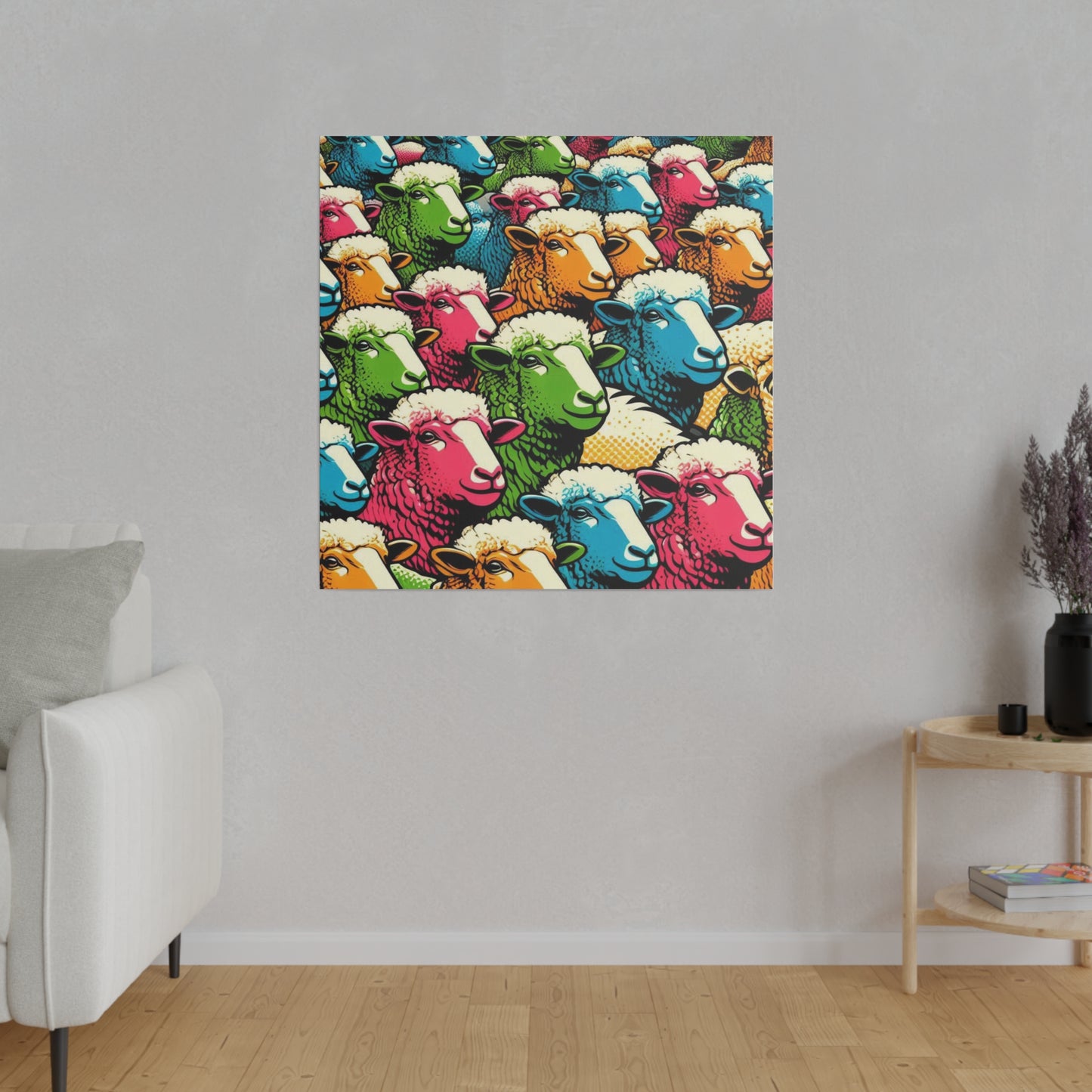 Pop Art Sheep Canvas