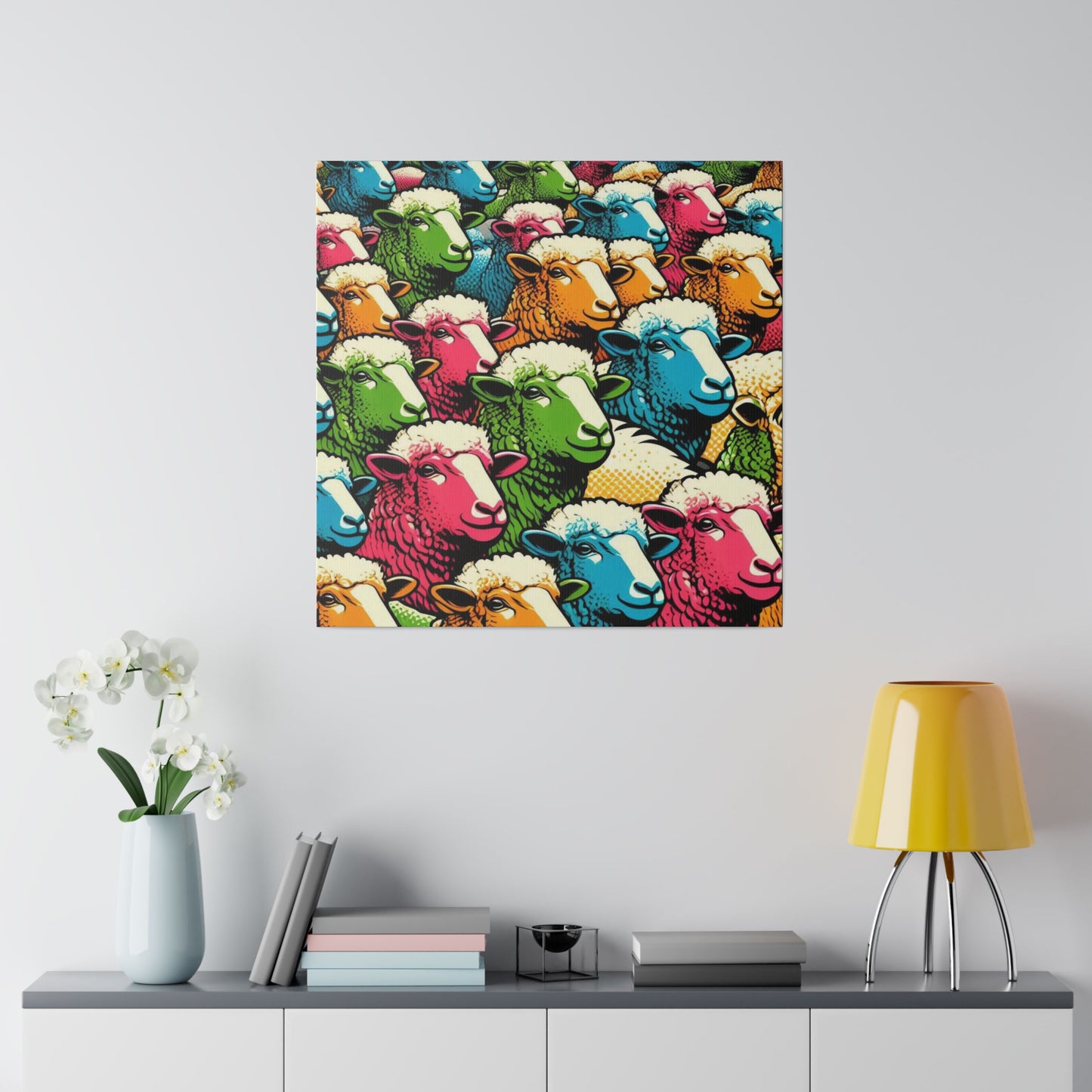 Pop Art Sheep Canvas