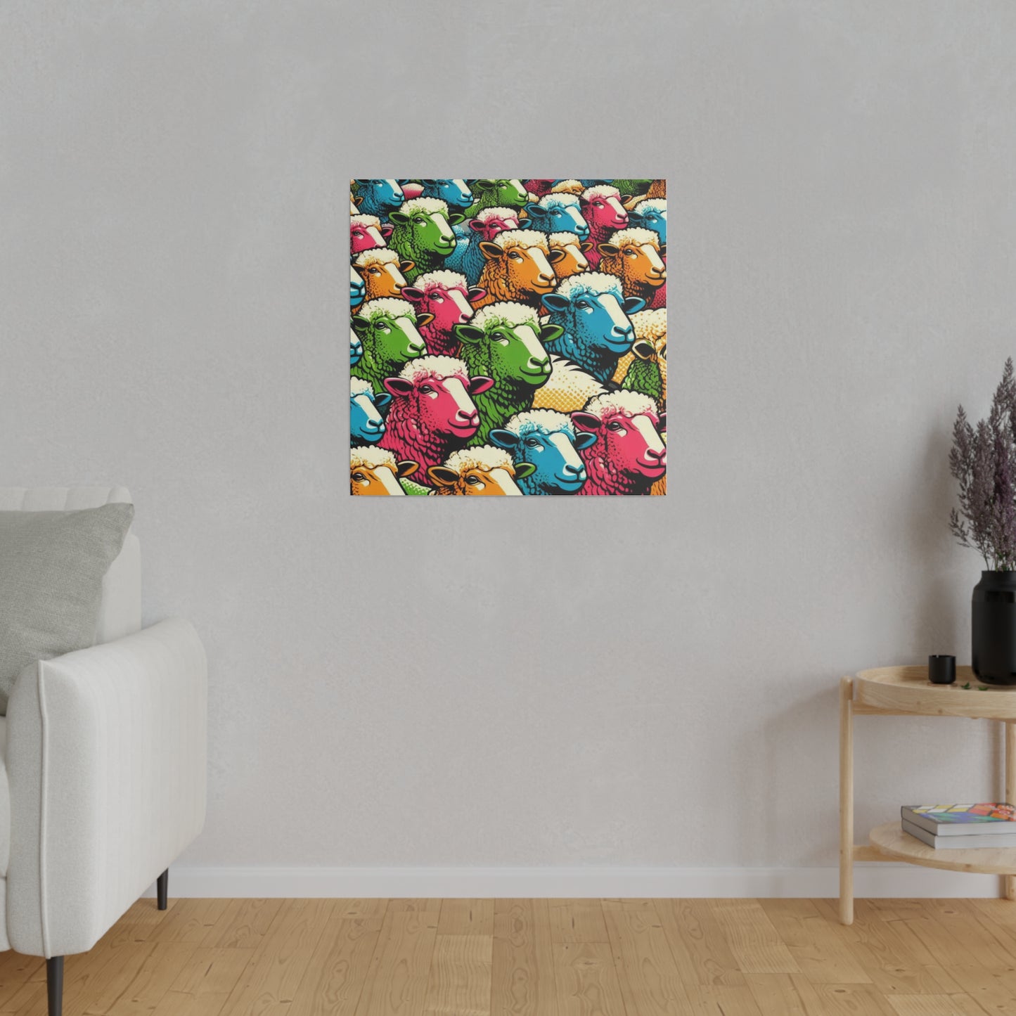 Pop Art Sheep Canvas