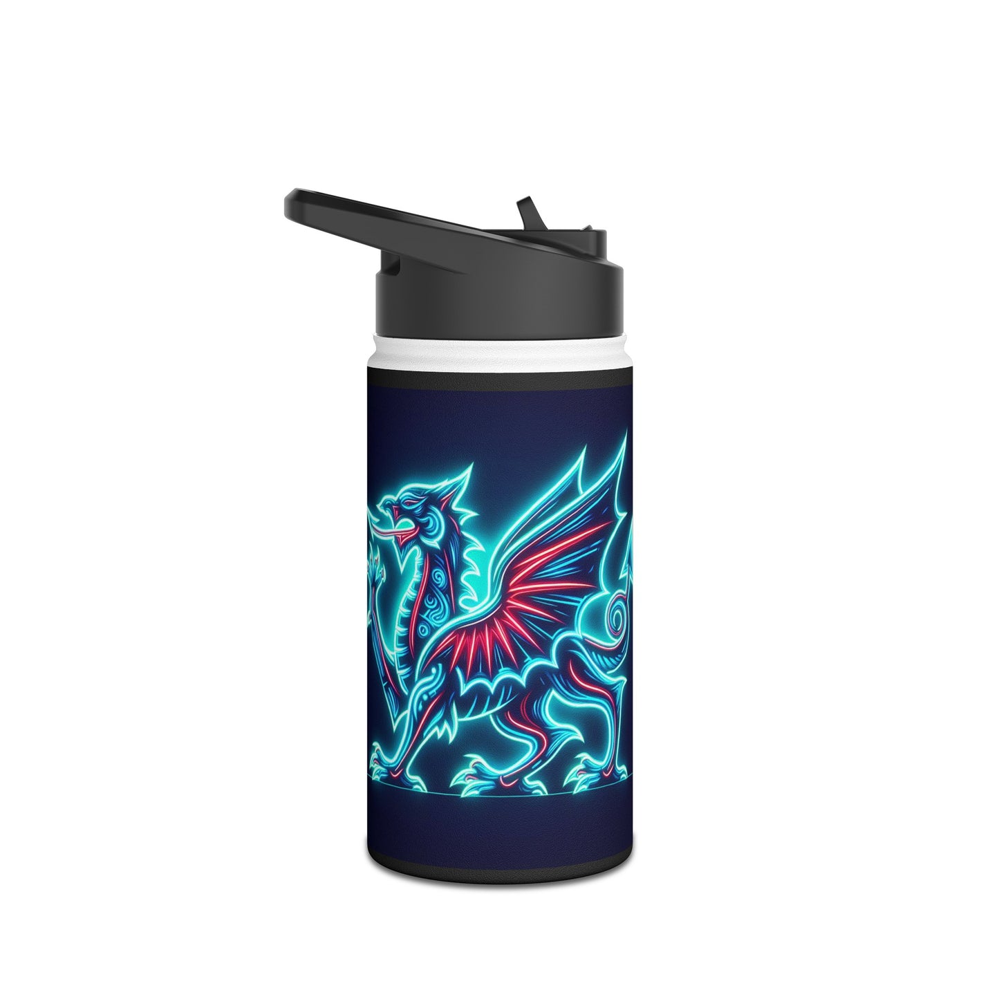 Neon Dragon Stainless Steel Water Bottle